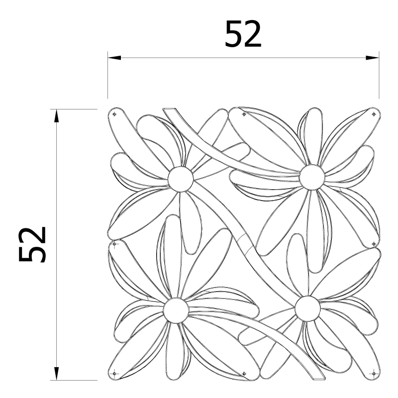 VedoNonVedo Positano decorative element for furnishing and dividing rooms - transparent gold 2